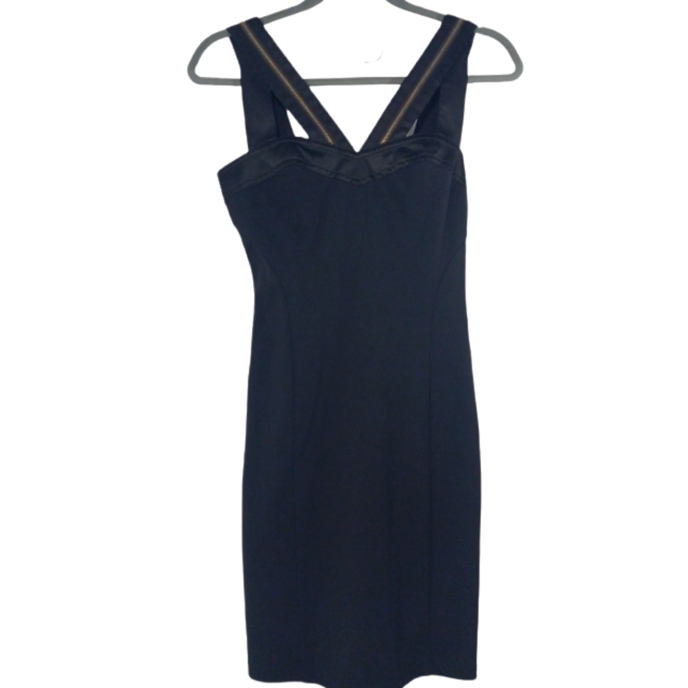 Ted Baker London Black Bodycon Sheath Sleeveless Dress SZ 1